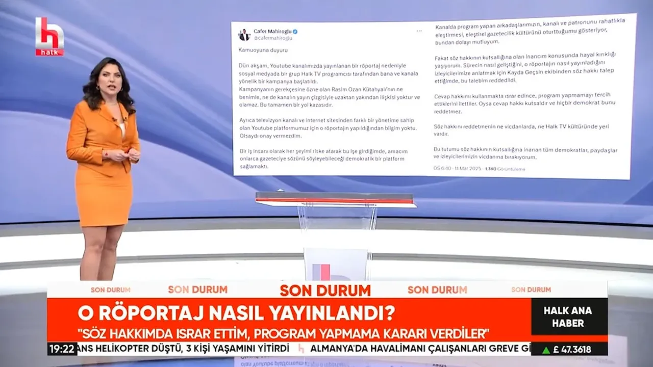 Rasim Ozan Kütahyalı Halk TV'de kriz çıkardı! 5 kişi istifa etti, kanal sahibi duruma el attı