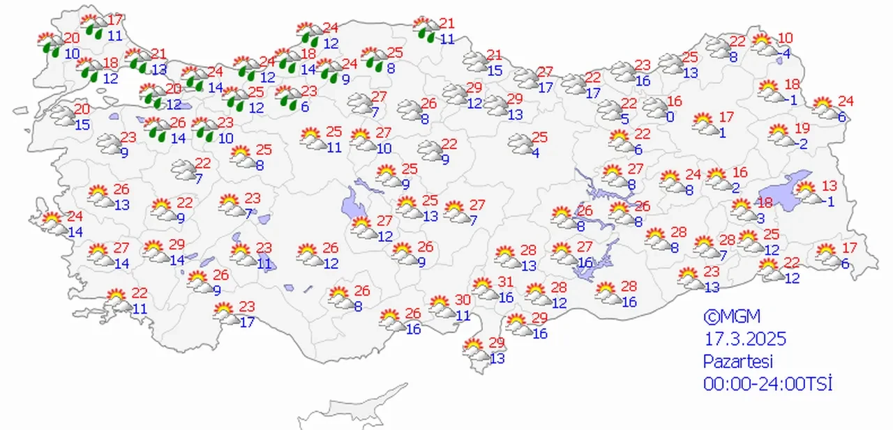 Hafta sonu planı yapanlar dikkat! Meteoroloji 5 günlük hava durumu tahminini paylaştı