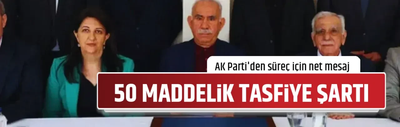 50 MADDELİK TASFİYE ŞARTI