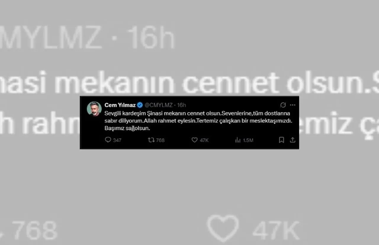 Şinasi Yurtsever'in dostları üzüntüye boğuldu! Ünlü isimlerden başsağlığı mesaj yağdı