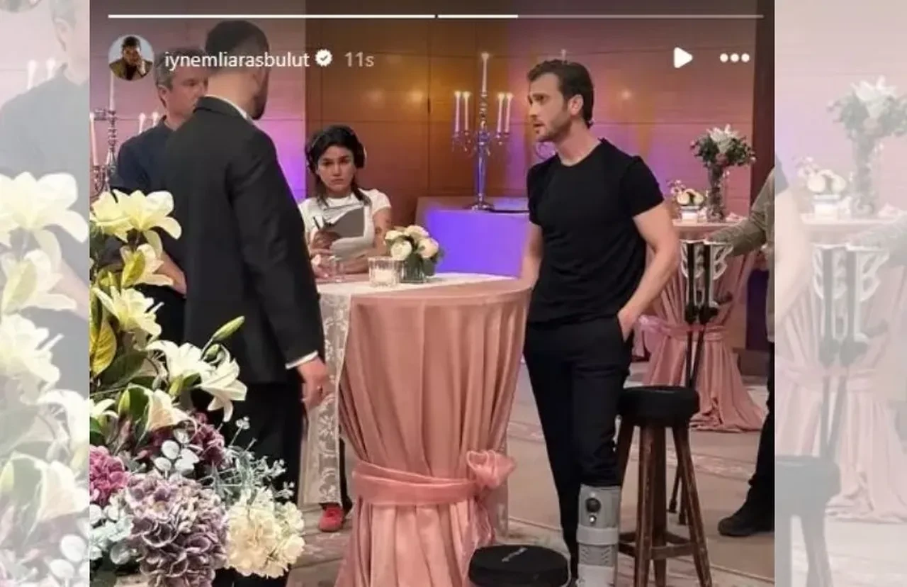 Aras Bulut İynemli'nin ayağını kırdığı anlar ortaya çıktı! 