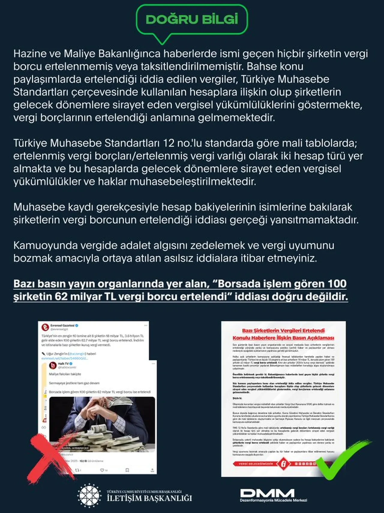 Bakanlık dev şirketlerin 62 milyarlık vergi borcunu erteledi mi? İddialara açıklama geldi
