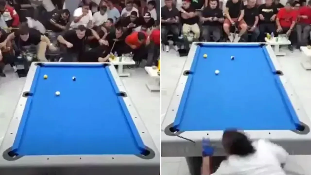 Canlı yayımlanan bilardo turnuvası sırasında silahlı saldırı!