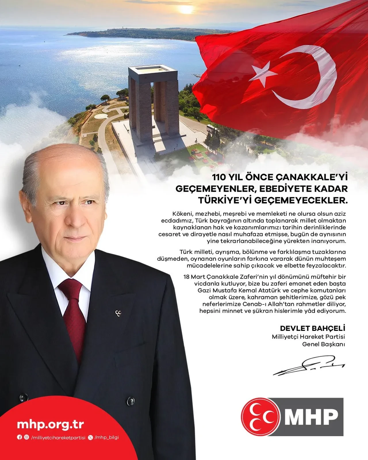 Devlet Bahçeli yeni mesaj yayımladı: 18 Mart açıklamasında dikkat çeken sözler