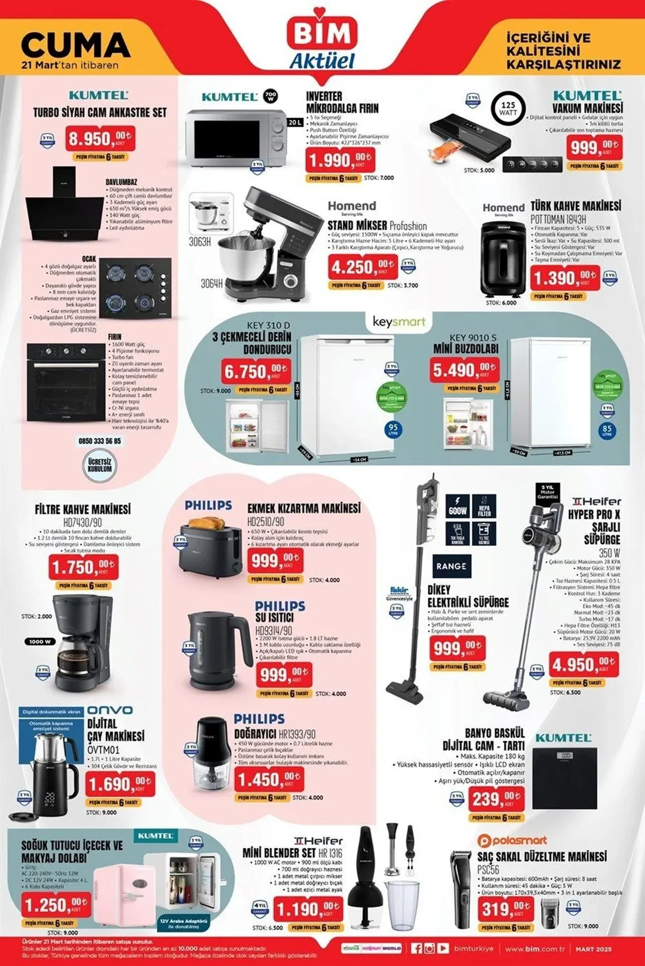 BİM market aktüel ürünü yok artık dedirtti! 21 Mart Cuma günü raflarda