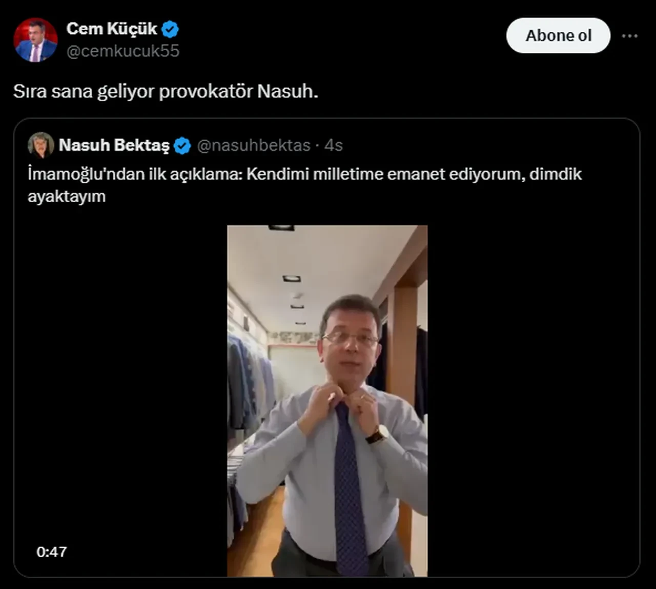 Cem Küçük'ten 'kayyum' açıklaması! "Sıra sana geliyor" diyerek o ismi işaret etti