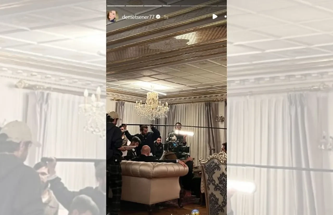 Demet Şener Kızılcık Şerbeti setinde! Kamera arkasını yayınladı 