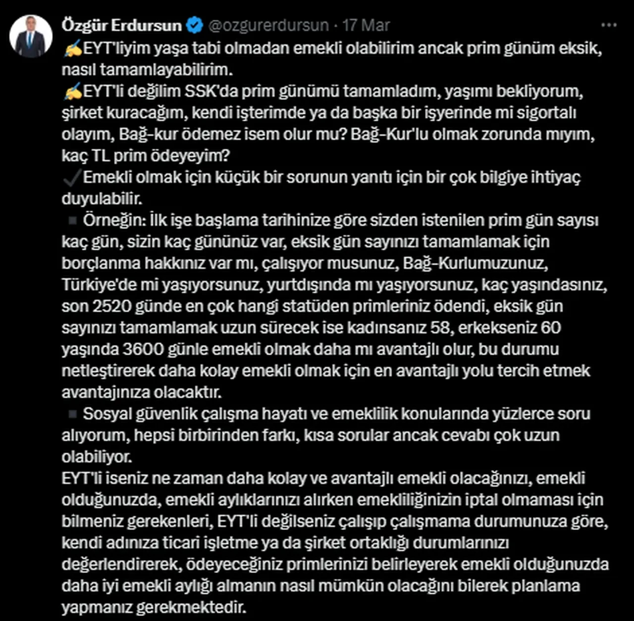 EYT'liler dikkat! En avantajlı emeklilik yolunu tek tek açıkladı: Maaşınız katlanacak