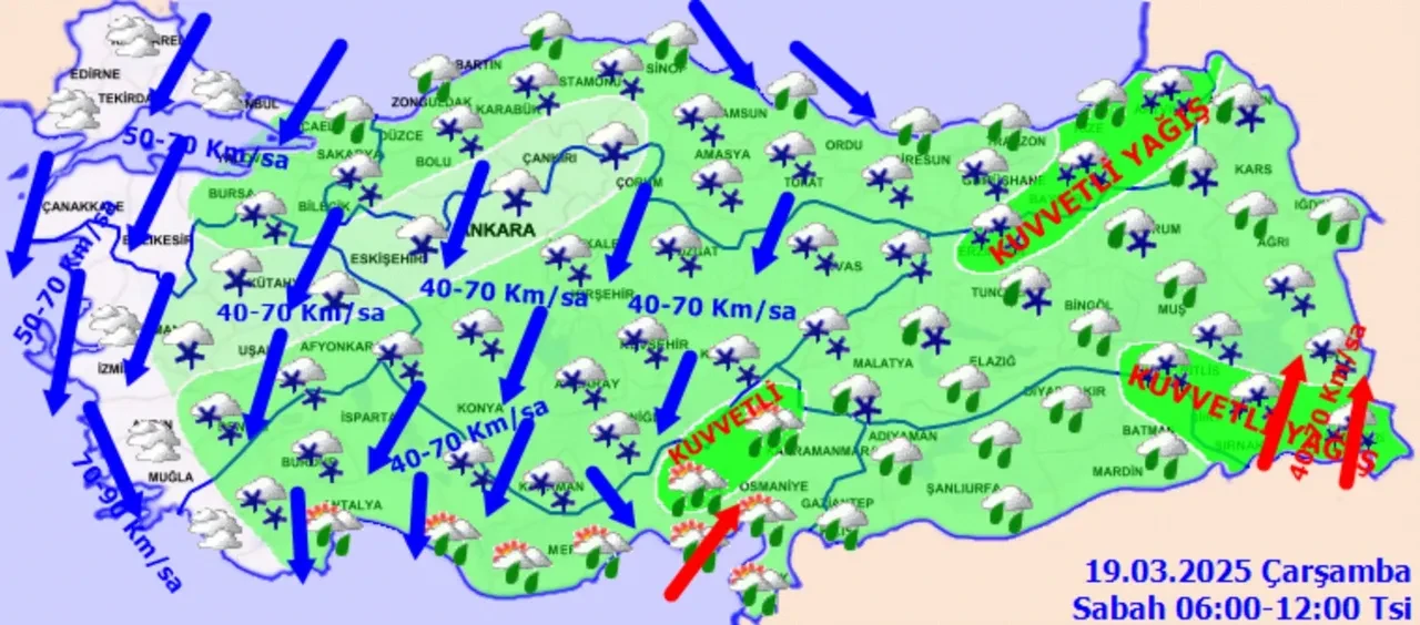 Meteoroloji 48 ilde sarı alarm verdi, kar ve fırtına sürecek! Baharın ne zaman döneceği belli oldu