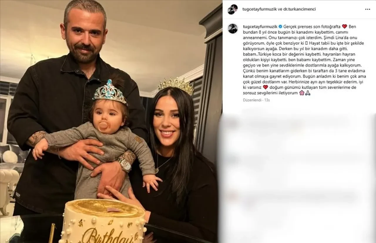 Tuğçe Tayfur doğum gününde babası Ferdi Tayfur'u unutmadı
