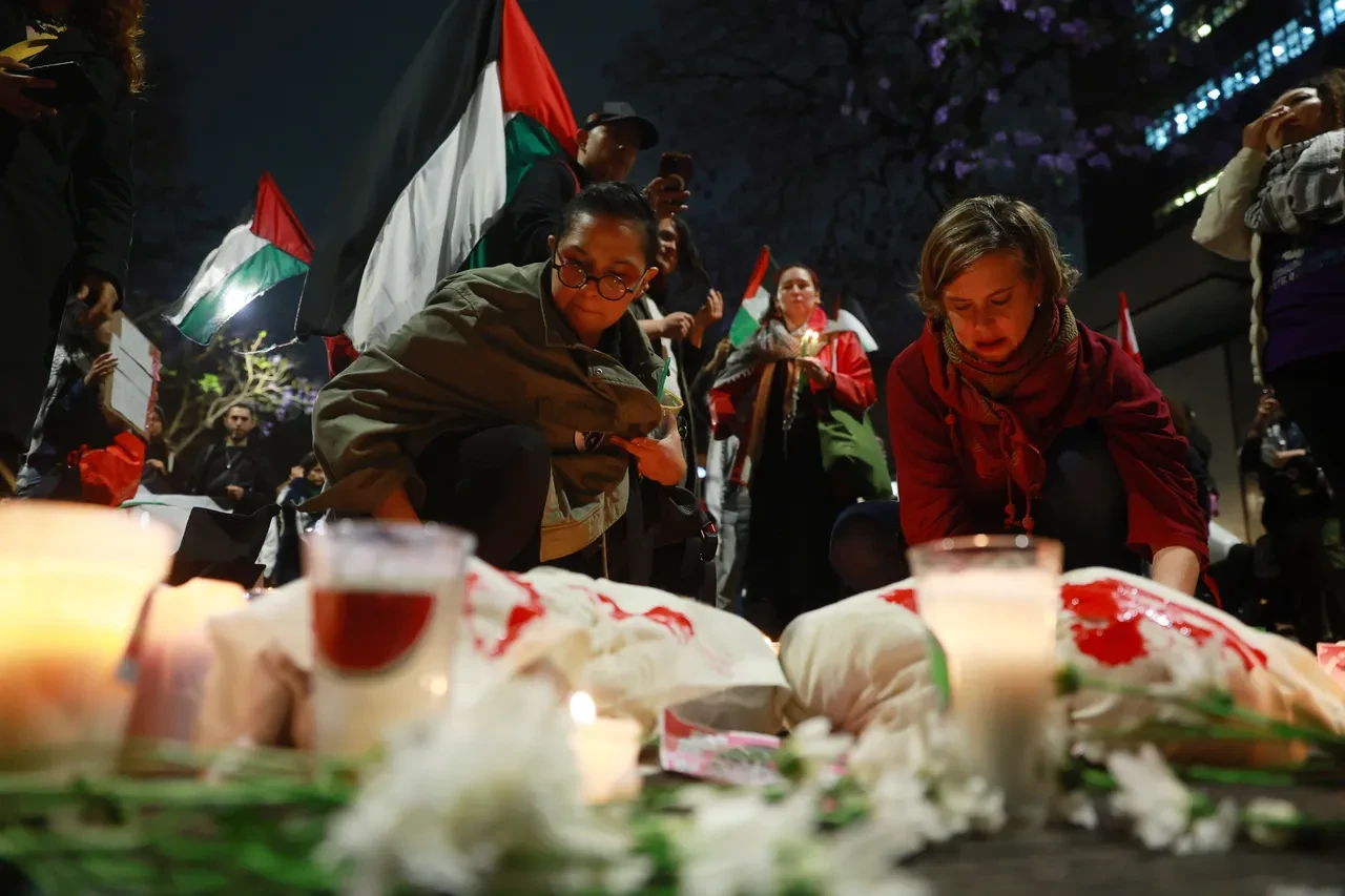 Meksika meydanı Gazze için haykırdı!