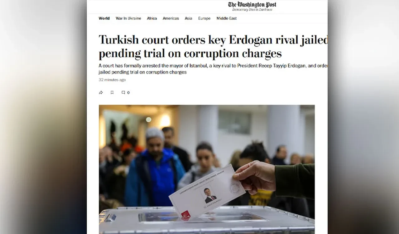 Ekrem İmamoğlu'nun tutuklanması dünya basınında böyle servis edildi! Dış basın 'son dakika' olarak duyurdu