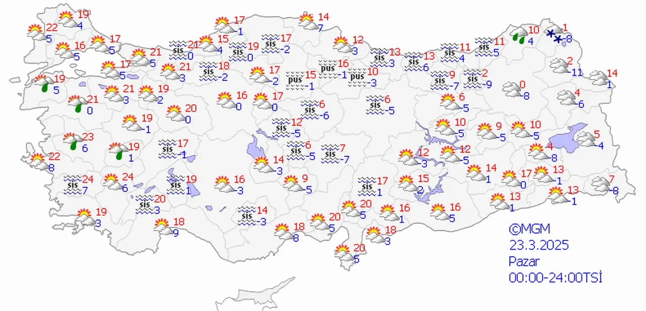Meteoroloji duyurdu, sıcaklıklar artıyor! 4 ilde yağış var | 23 Mart Hava durumu