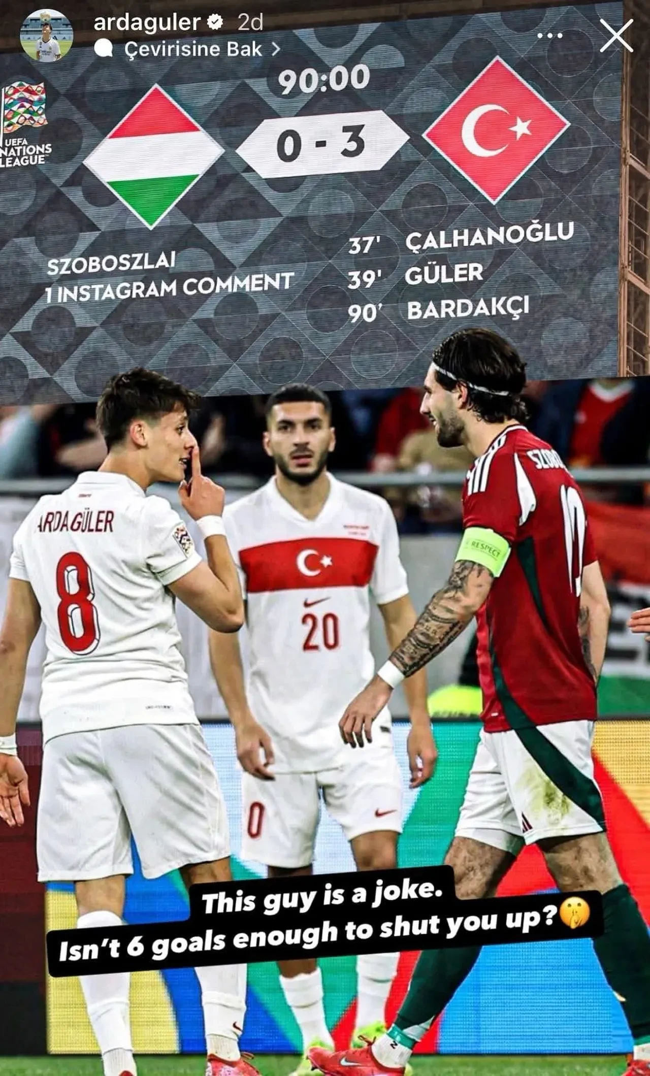 '6 gol yetmedi mi?' Önce sahada sonra sosyal medyada susturdu!