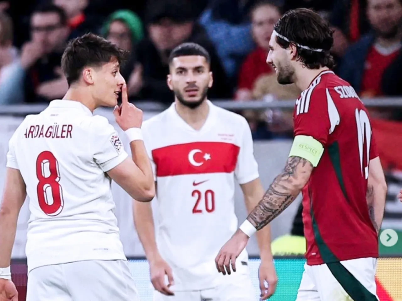 Szoboszlai'den Arda Güler'e sosyal medyadan çirkin gönderme! 'Sus' işareti hazımsızlık yapmış