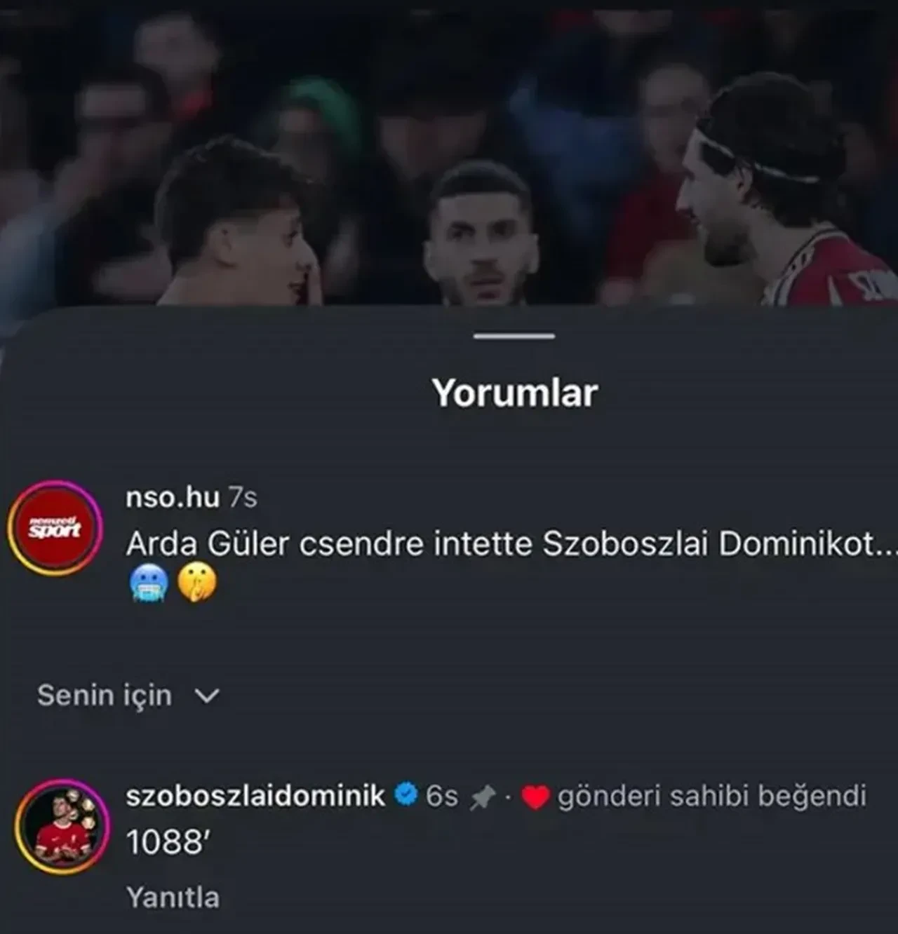 Szoboszlai'den Arda Güler'e sosyal medyadan çirkin gönderme! 'Sus' işareti hazımsızlık yapmış