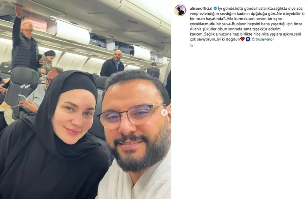 Alişan'dan romantik kutlama! Buse Varol'a aşkını haykırdı