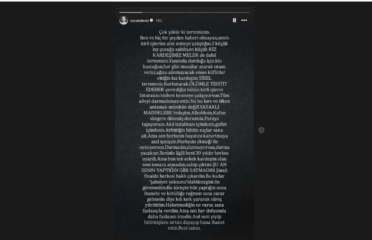 Bu sefer Özcan Deniz abisi Ercan Deniz'e öfke kustu: Tertemizim