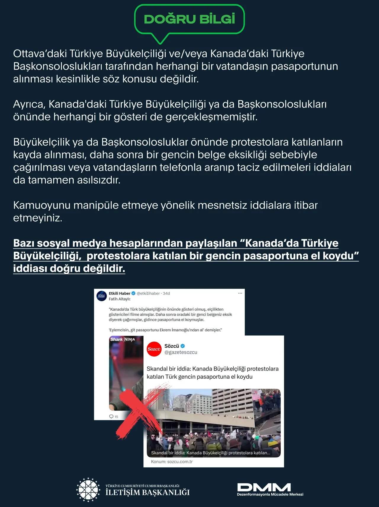 Kanada'daki İmamoğlu protestosuna katılanların pasaportuna el mi kondu? DDM'den açıklama geldi