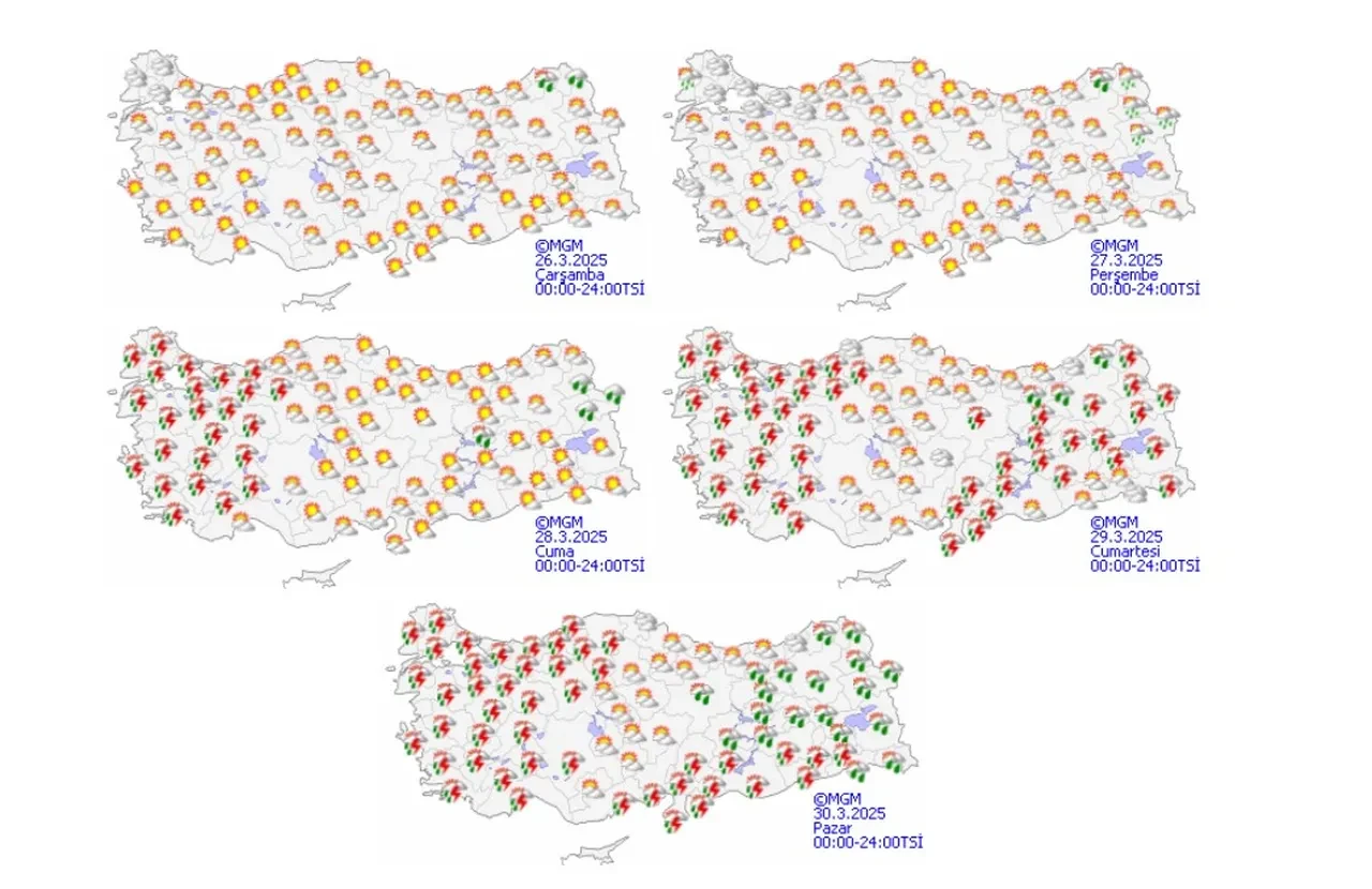 Meteoroloji ve AKOM'dan yeni uyarı! Güneşe ve sıcaklıklara aldanmayın: Gök gürültülü sağanak geliyor