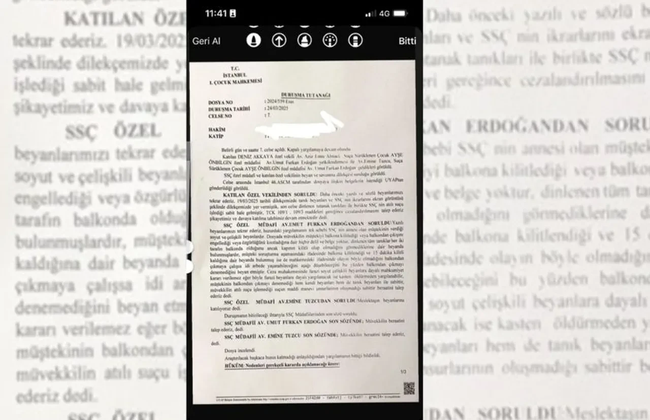 Kızı Ayşe hapis cezası aldı, Deniz Akkaya teşekkür etti