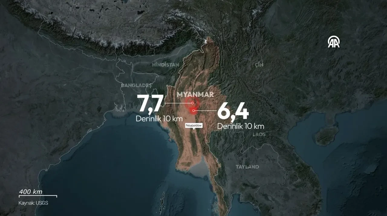 7.7 büyüklüğünde deprem sonrası Myanmar'ın nerede olduğu gündemde! Çin'den Tayland'a neredeyse bütün Asya kıtasında hissedildi