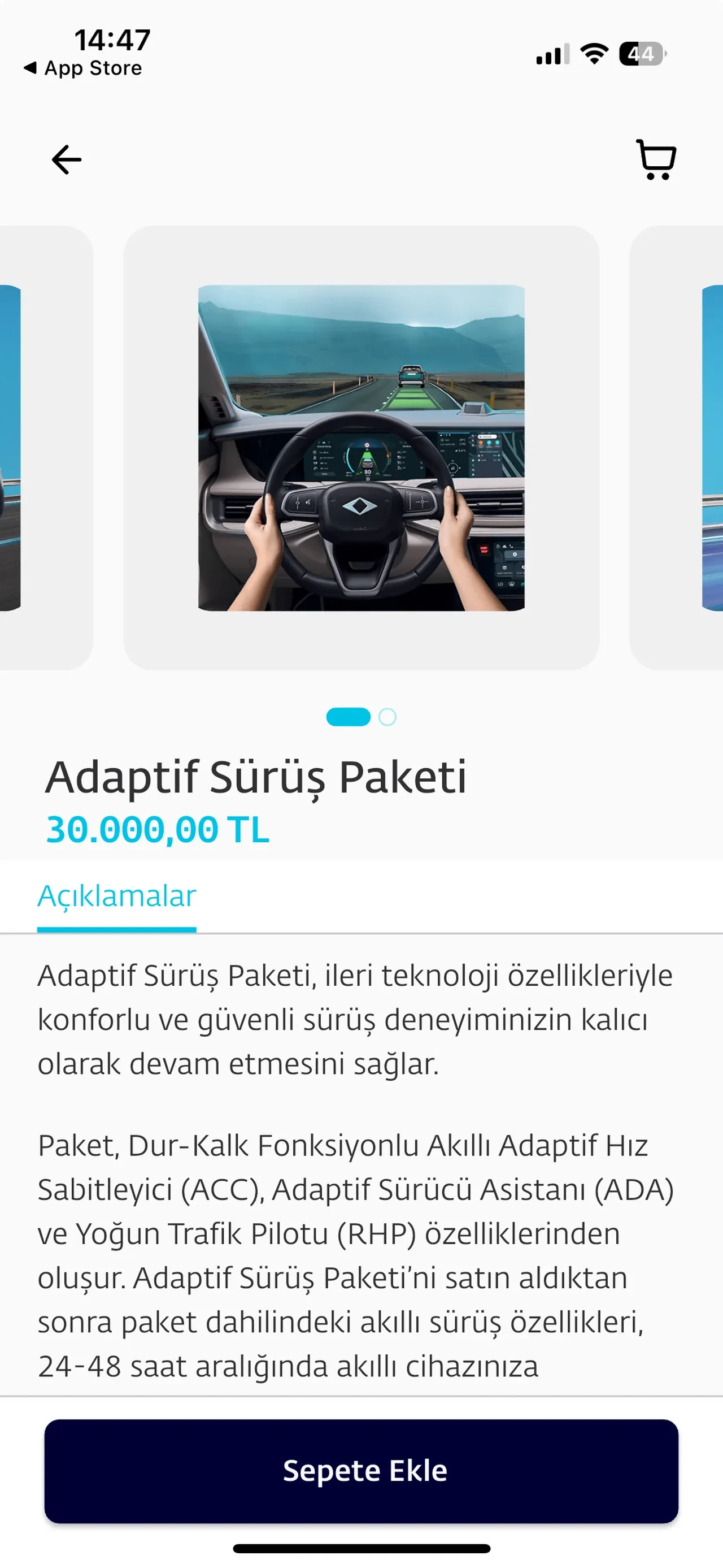 TOGG'un akıllı sürüşüne 30 bin TL'lik fiyat etiketi!