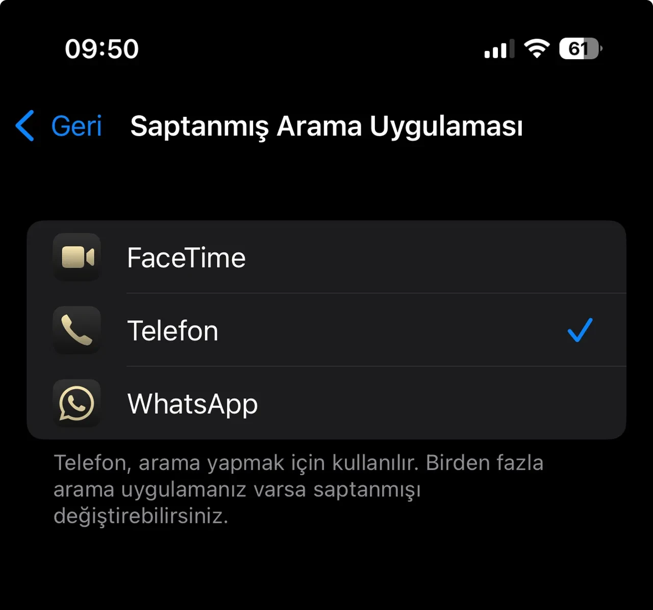 WhatsApp artık iPhone'larda varsayılan arama ve mesajlaşma uygulaması olabiliyor