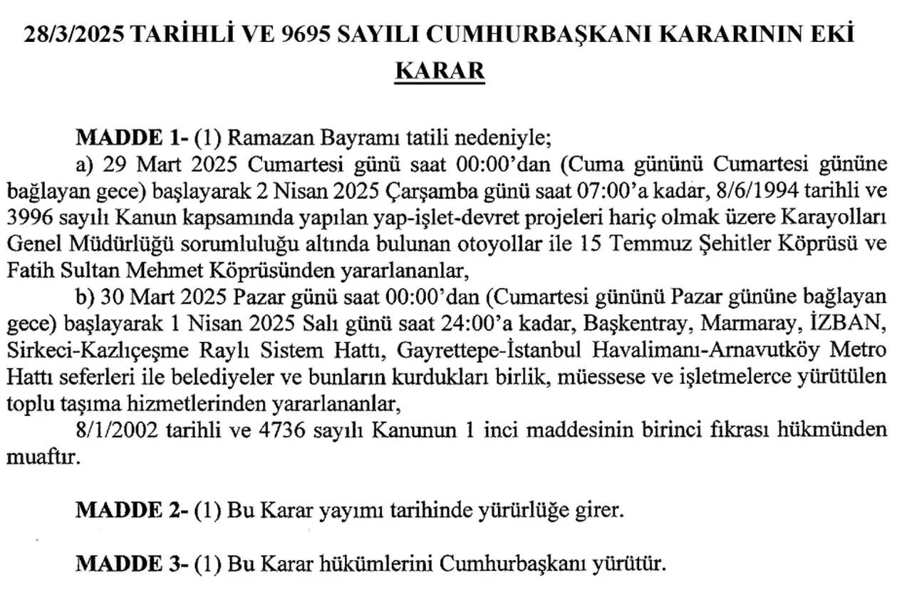 Bayramda Marmaray ücretsiz mi 2025? Vatandaşı sevindiren haber geldi