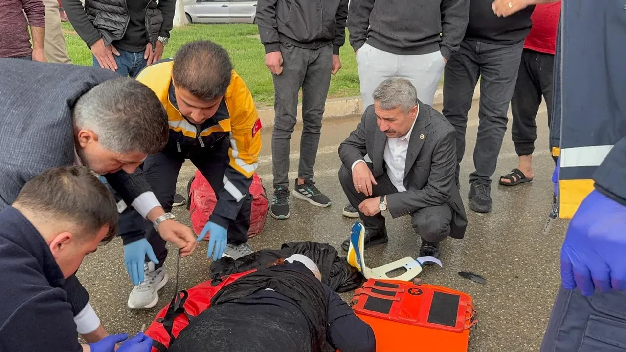 Yaşlı kadına otomobil çarptı: İlk müdahaleyi AK Parti milletvekilleri yaptı