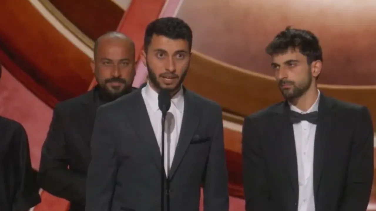 Oscar gecesine damga vuran anlar! Filistinli ve İsrailli yönetmenlerin sözleri alkış tufanı kopardı