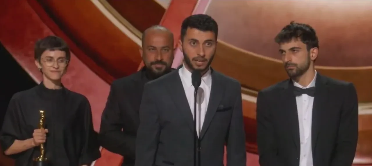 Oscar gecesine damga vuran anlar! Filistinli ve İsrailli yönetmenlerin sözleri alkış tufanı kopardı