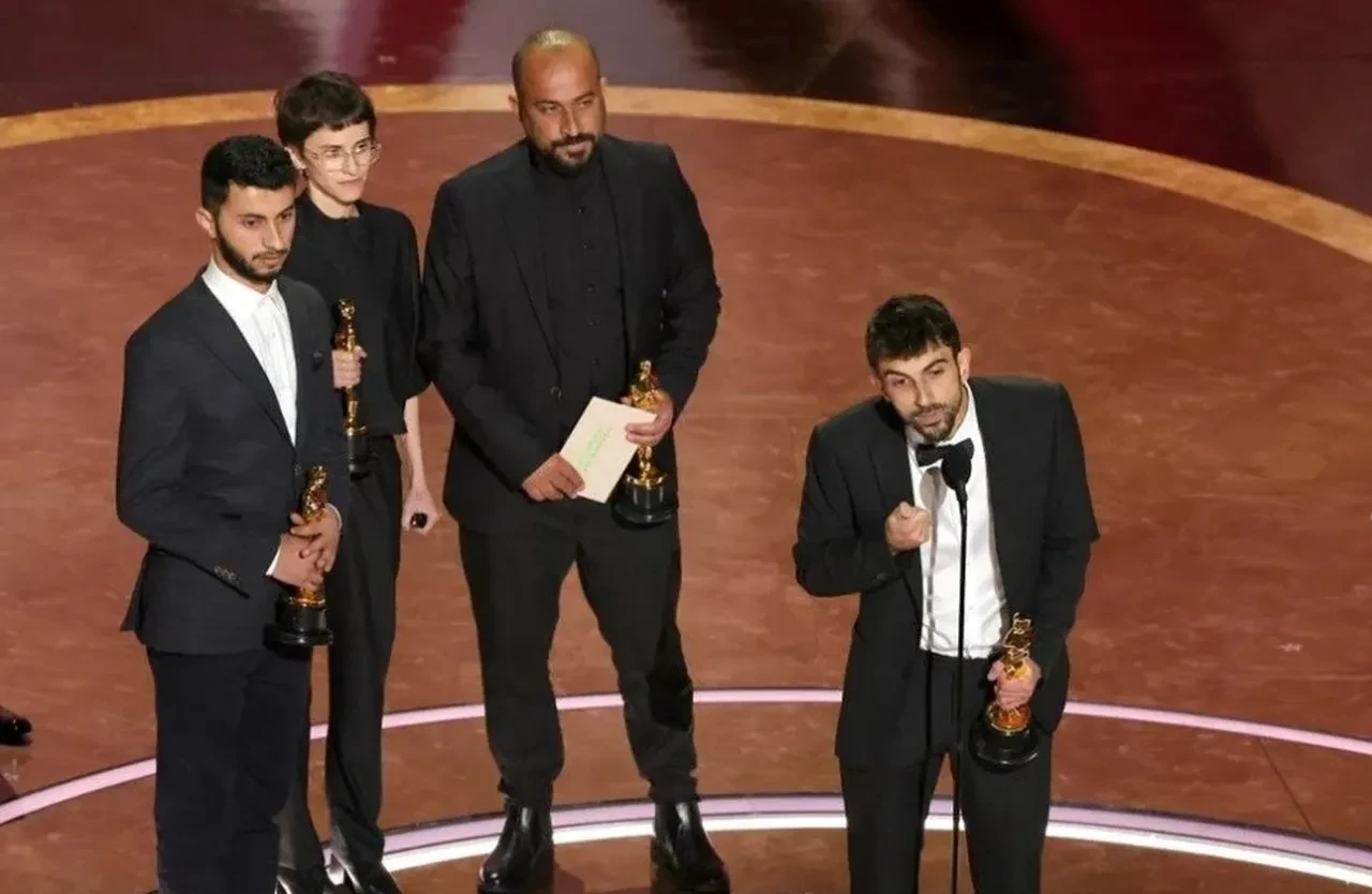 Oscar gecesine damga vuran anlar! Filistinli ve İsrailli yönetmenlerin sözleri alkış tufanı kopardı