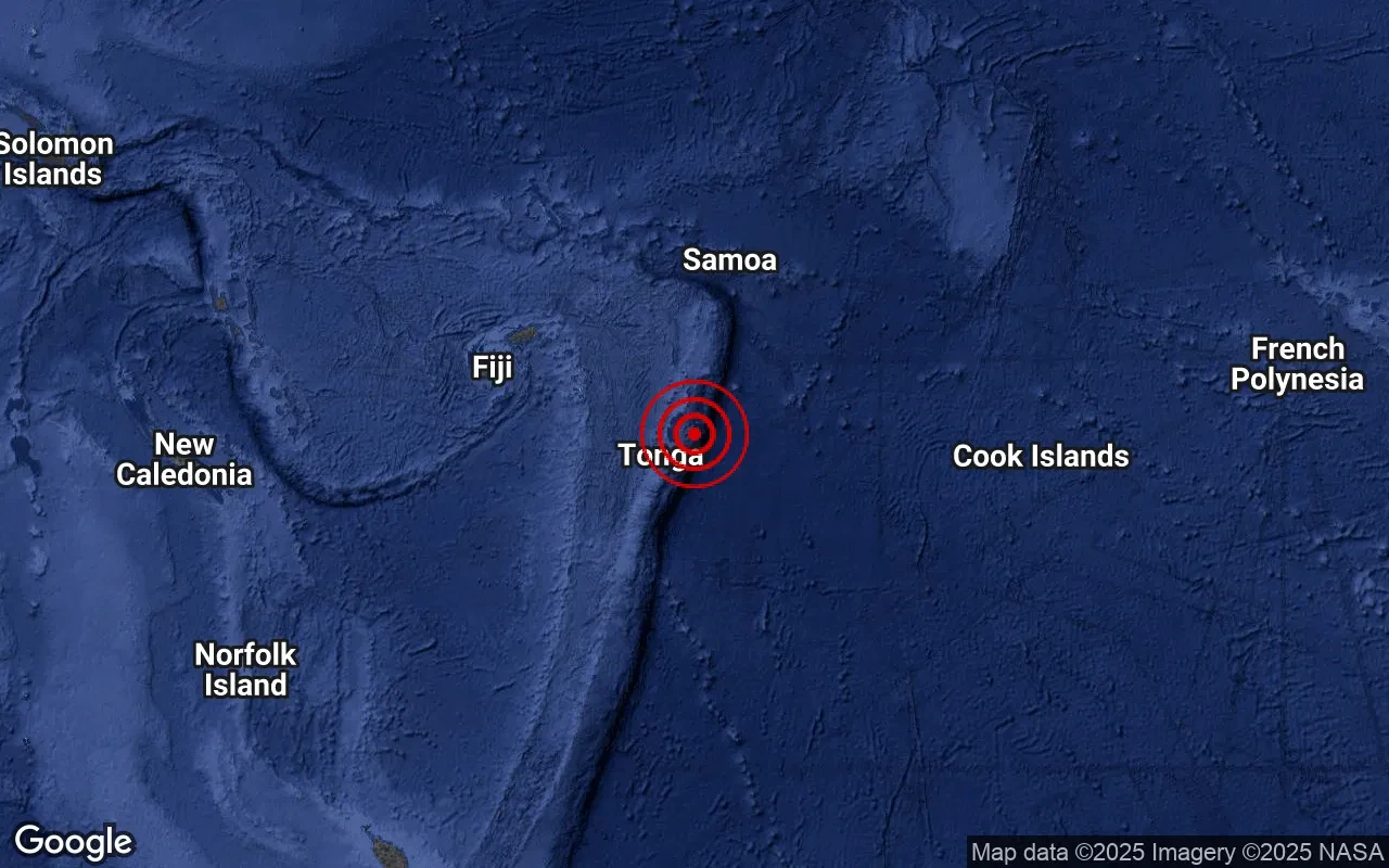 Tonga açıklarında 7.1 büyüklüğünde deprem!