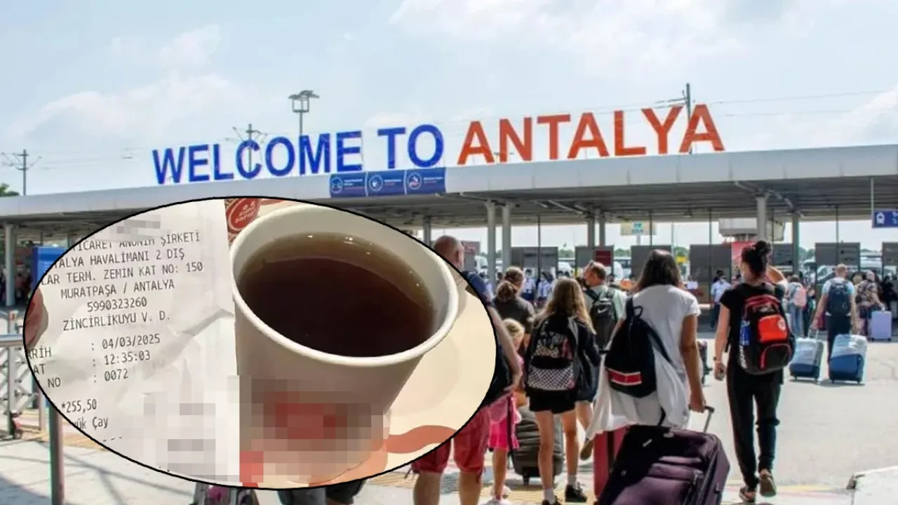 Bir bardak çayın fiyatını görenler şoke oldu! Antalya Havalimanı'ndaki fahiş fiyata tepki yağdı