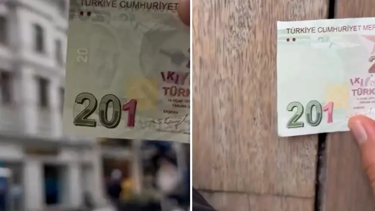 201 liralık banknotu gören vatandaş şoke oldu! 