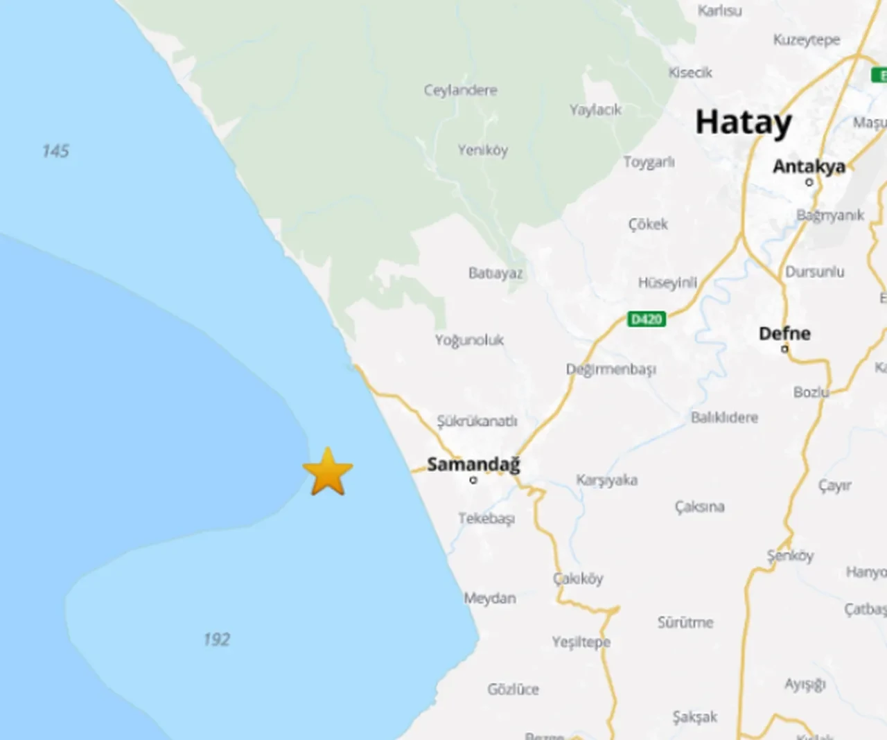 AFAD duyurdu: Hatay'da deprem!