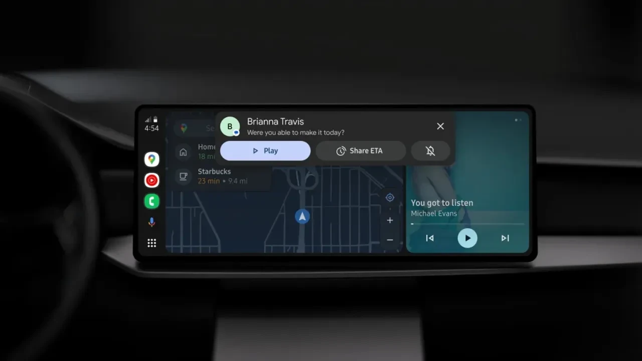 Google Gemini asistanı, Android Auto ile araçlara geliyor