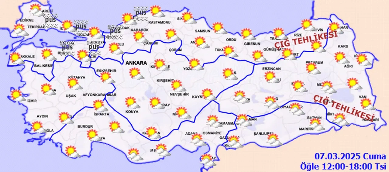 Meteoroloji'den sis, don ve buzlanma uyarısı! İşte 7 Mart 2025 İstanbul, Ankara, İzmir ve il il hava durumu