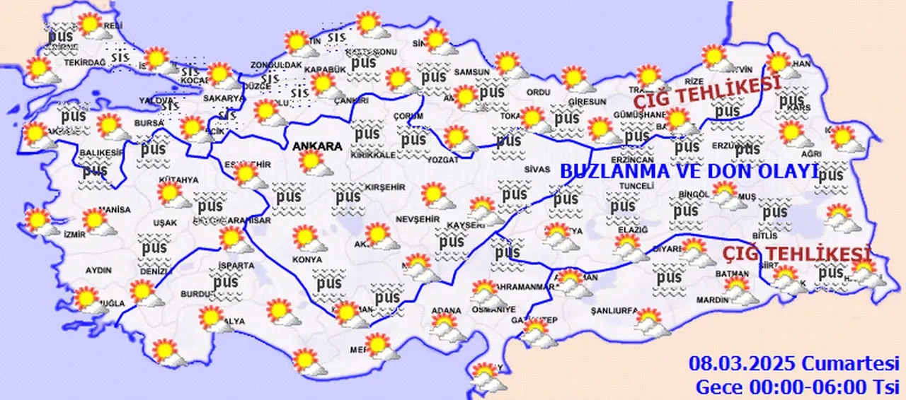 Meteoroloji'den sis, don ve buzlanma uyarısı! İşte 7 Mart 2025 İstanbul, Ankara, İzmir ve il il hava durumu