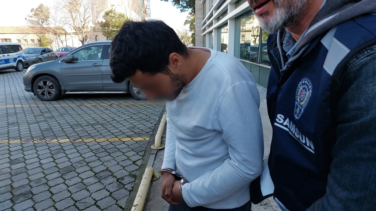 Samsun'da dehşet! Genç kadını önce taciz sonra darp etti