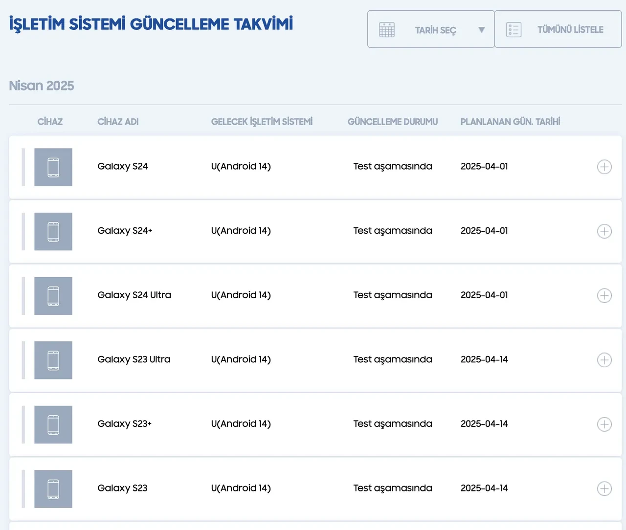 Samsung, Türkiye'de One UI 7 güncellemesi vereceği telefonları açıkladı