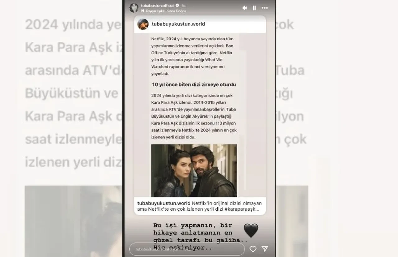 Tuba Büyüküstün ile Engin Akyürek 10 yıl sonra yine zirvede