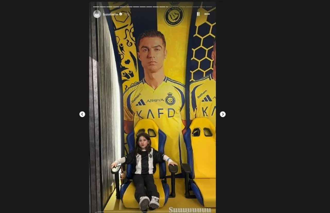 Buse Terim'in kızları Cristiano Ronaldo ile buluştu