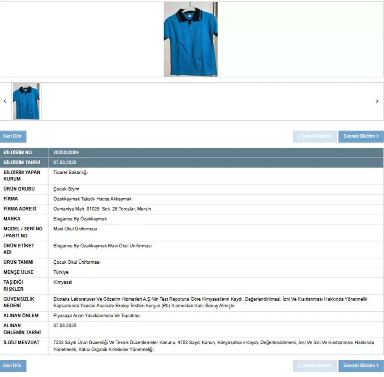 Veliler dikkat! O üründe resmen zehir tespit edildi: Bakanlık acil toplatma kararı aldı