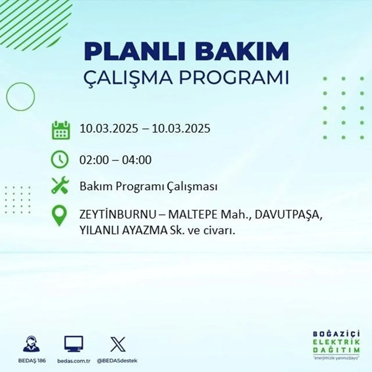 İstanbul'da 22 ilçede elektrik kesintisi yaşanacak! BEDAŞ duyurdu: İşte elektriğin kesileceği ve geleceği saatler