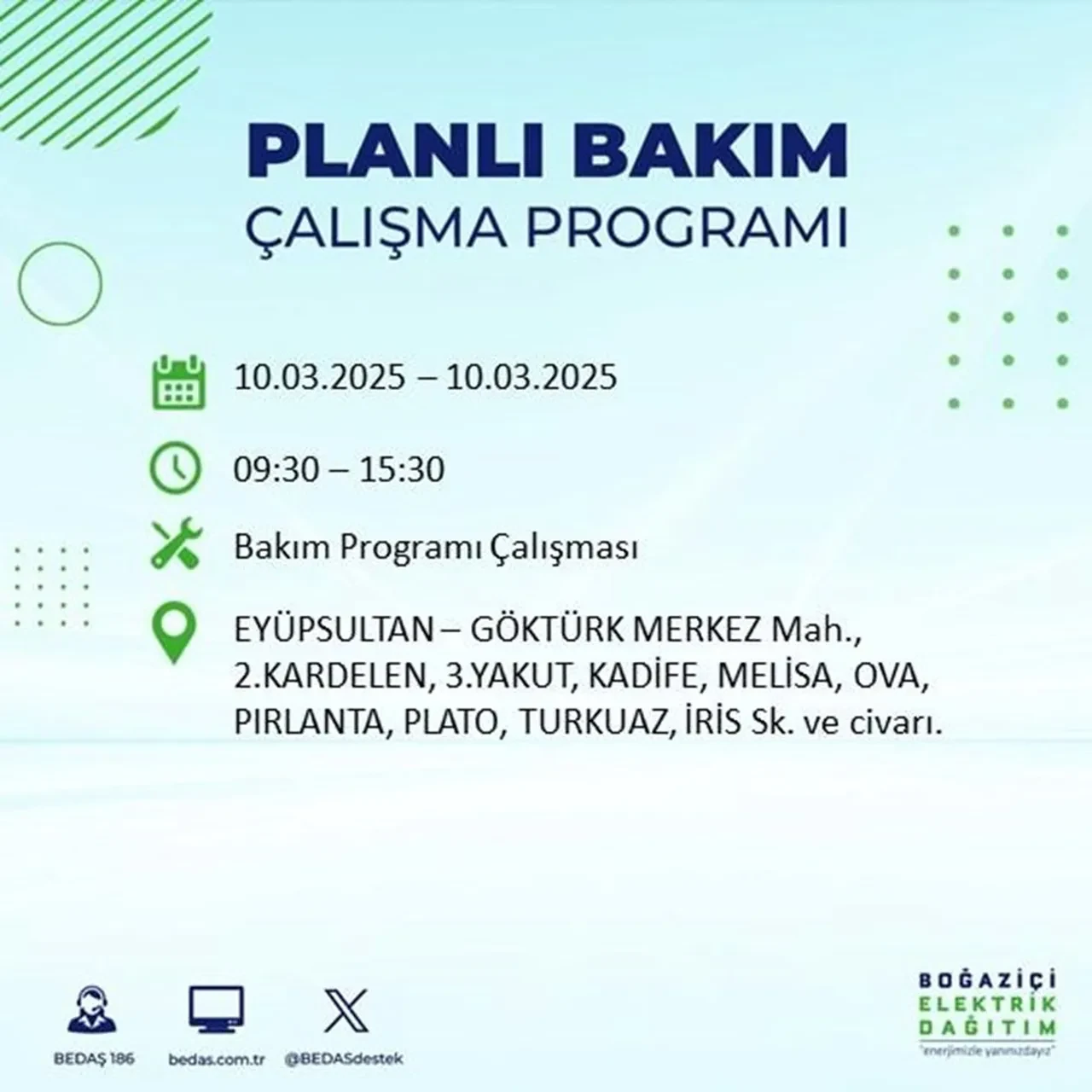 İstanbul'da 22 ilçede elektrik kesintisi yaşanacak! BEDAŞ duyurdu: İşte elektriğin kesileceği ve geleceği saatler