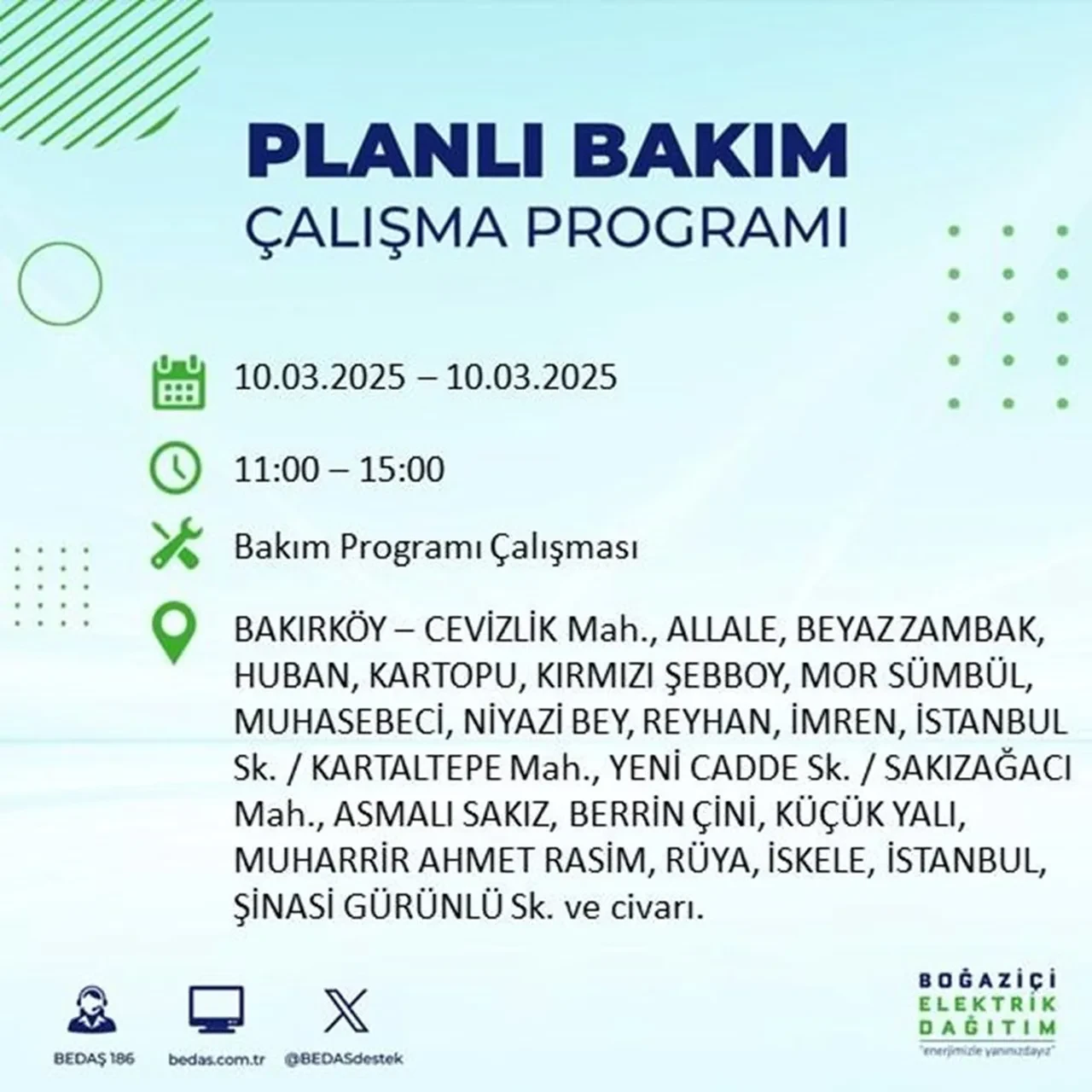 İstanbul'da 22 ilçede elektrik kesintisi yaşanacak! BEDAŞ duyurdu: İşte elektriğin kesileceği ve geleceği saatler