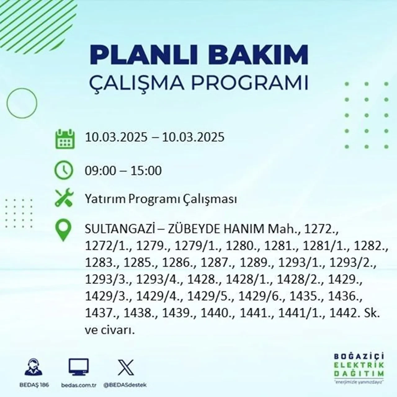 İstanbul'da 22 ilçede elektrik kesintisi yaşanacak! BEDAŞ duyurdu: İşte elektriğin kesileceği ve geleceği saatler