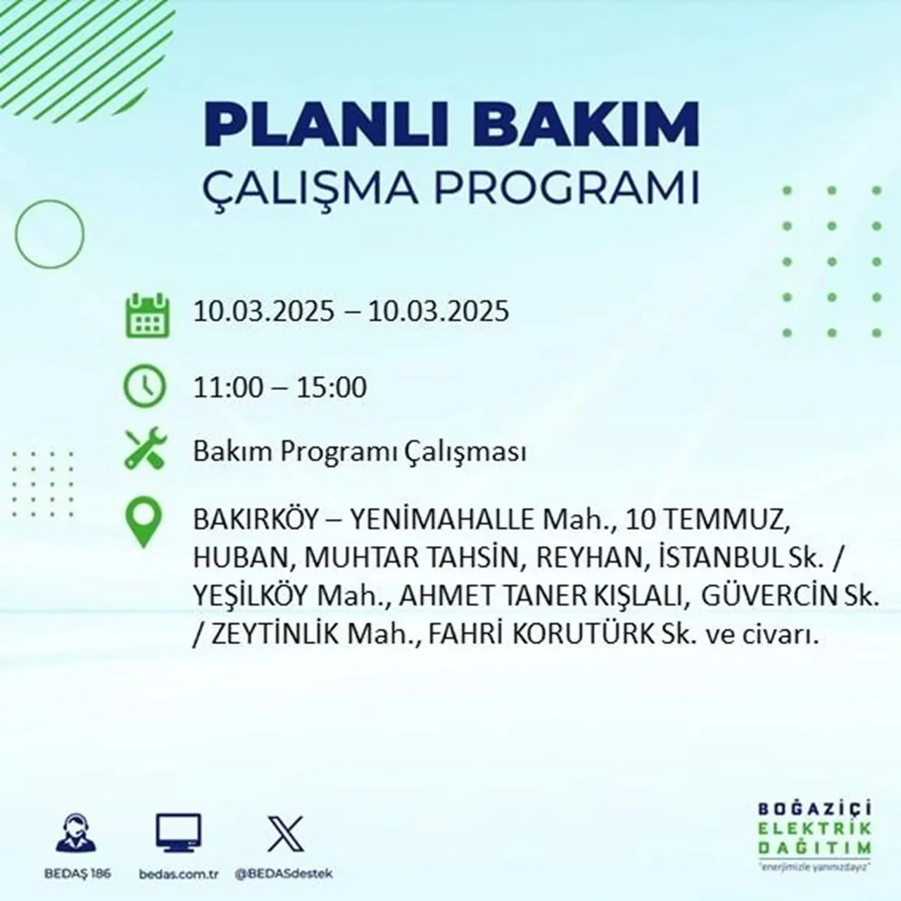 İstanbul'da 22 ilçede elektrik kesintisi yaşanacak! BEDAŞ duyurdu: İşte elektriğin kesileceği ve geleceği saatler